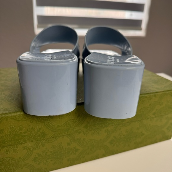 GUCCI Rubber Platform Slide Sandals Size 40 - Picture 10 of 16